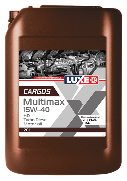 LUXE CARGOS MULTIMAX HD TURBO DIESEL 15W40 CI-4 20л