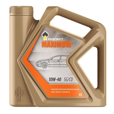 Роснефть Maximum 10W-40 (РНПК) SG/CD моторное масло п/синт. кан. 4л