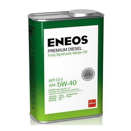 Eneos Диз. Масло моторное синт. Premium Diesel CI-4 5w40 1л