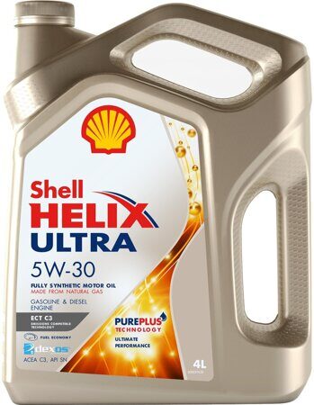 Shell Helix Ultra ECT C3 5W-30 синт. моторное масло 4л