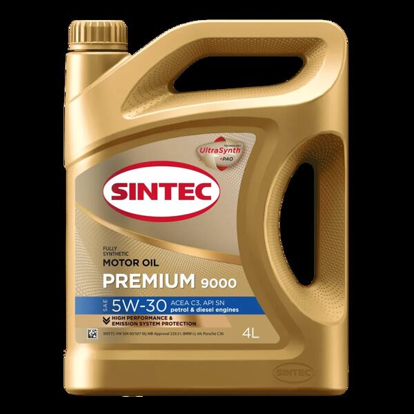 Sintec Premium 9000 SAE 5W-30 ACEA C3 API SN 4л