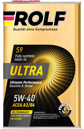 Rolf Ultra 5W-40 ACEA A3/B4 SP 1л металл