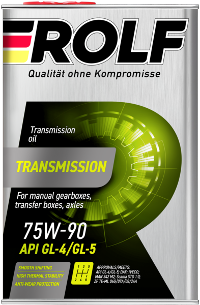 Rolf Transmission 75W-90 GL-4/GL-5 4л металл