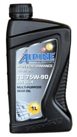 Alpine Масло Gear Oil TS 75w-90 API GL-4 1л