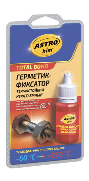 ASTROhim АС-9012 Герметик-фиксатор термостойкий неразъемный, блистер 6 мл