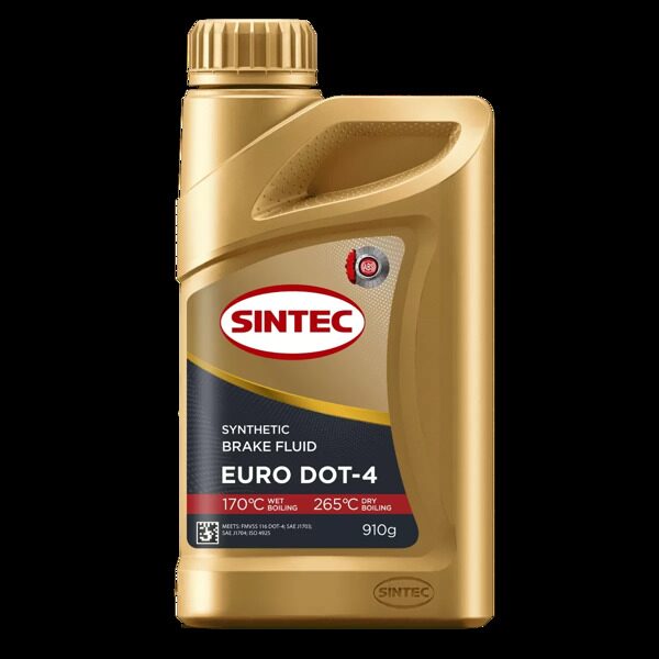 Sintec Жидкость тормозная Euro DOT-4 910г