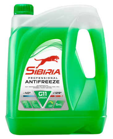 Sibiria Antifreeze G11 green -40 5кг